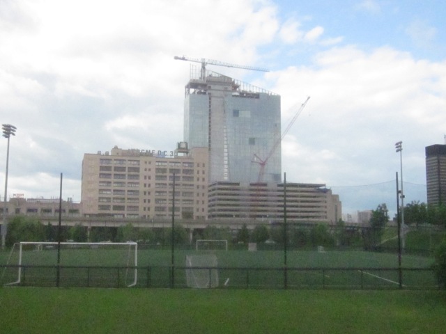 View of Cira Centre South from Penn Park